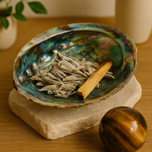 Abalone Shell Smudge Bowl Seashell Incense Burner Incense Burner