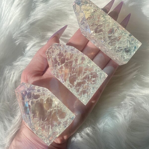 Aura Quartz - Rutilated Quartz -  Crackle Quartz