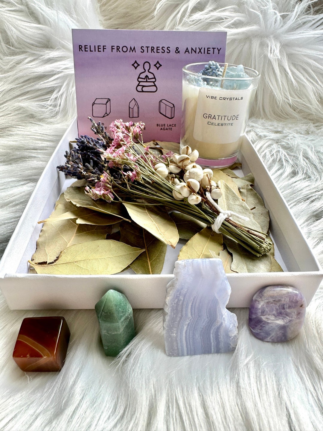 Crystals for Anxiety Anxiety Crystals Crystals for Stress Etsy