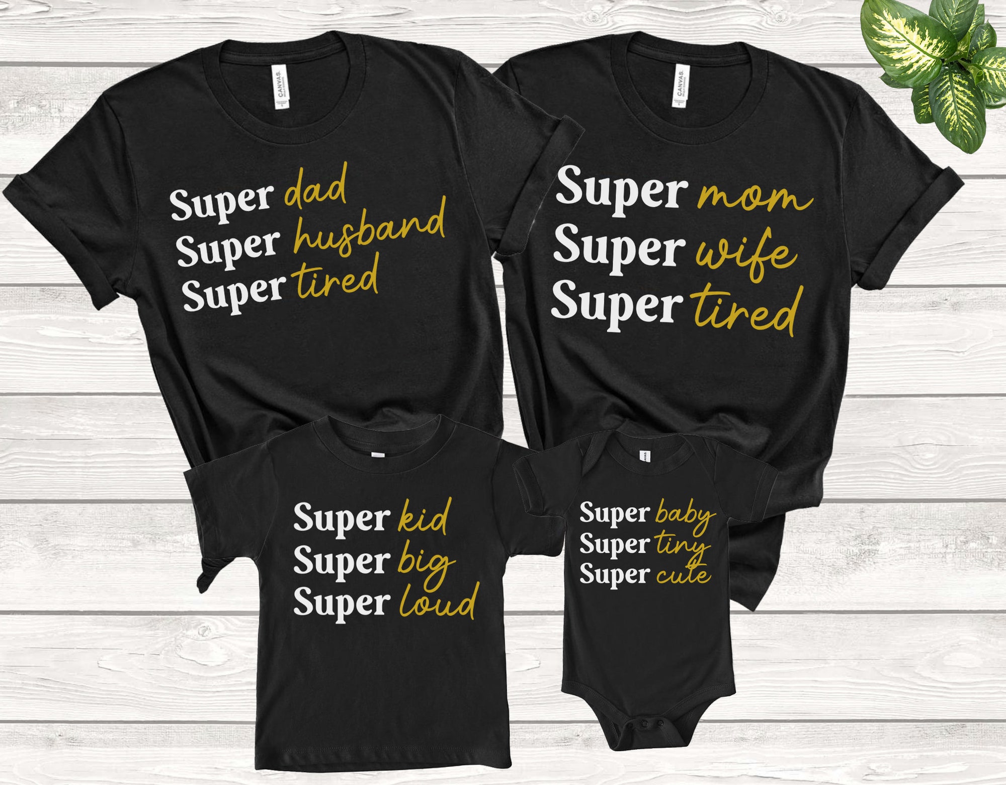 Super Mom Dad Matching Family Shirt