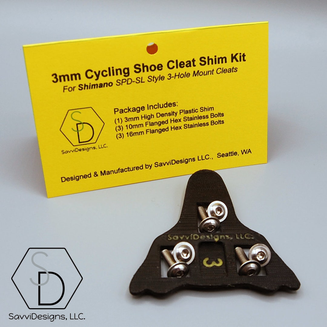 Shimano SPDSL 3mm Cleat Spacer Cycling Shoe Shim W/ BOLTS Etsy