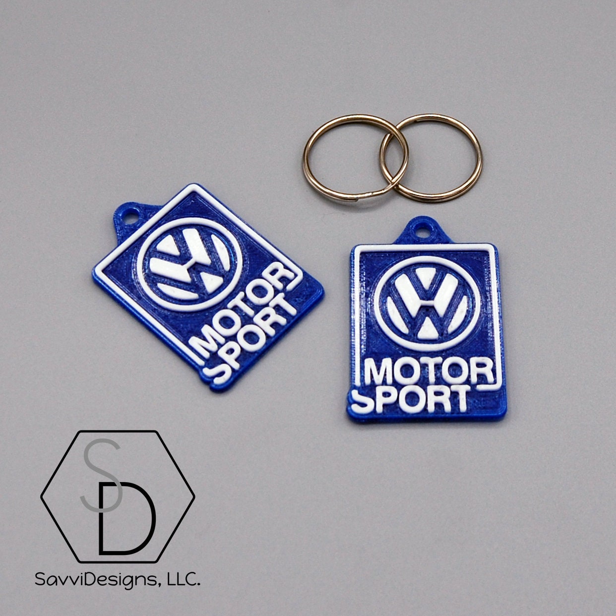 Volkswagen Motorsport VW Keychain Pack of 2 Etsy