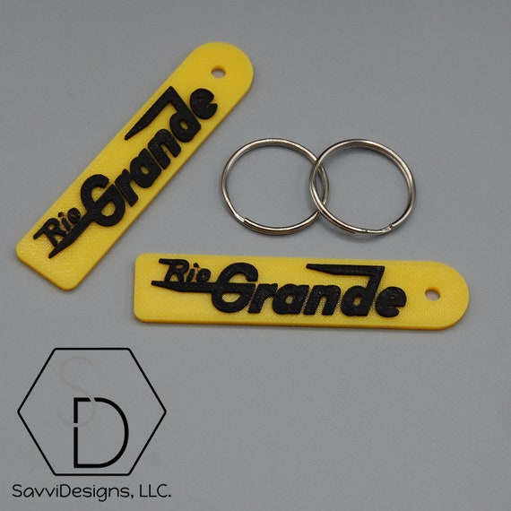 Rio Grande Black/yellow Railroad Railway Keychain pack of 2 - Etsy