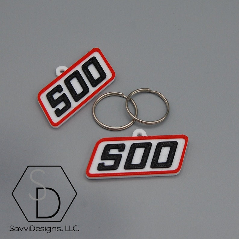 SOO Line Railroad Railway Keychain Pack of 2