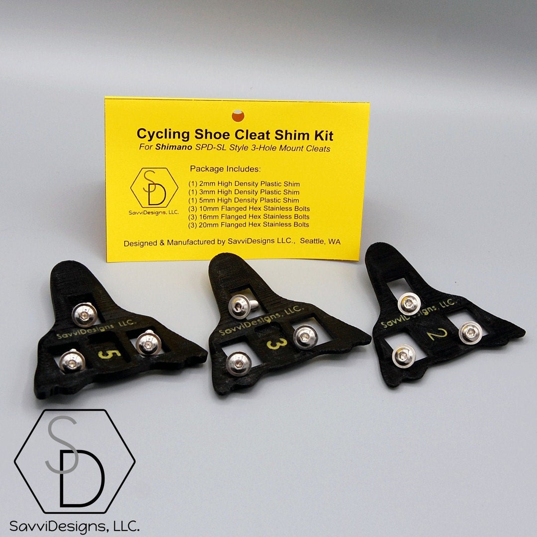 SHIMANO Cleat Spacer Cycling Shoe Shim Kit WITH BOLTS Etsy