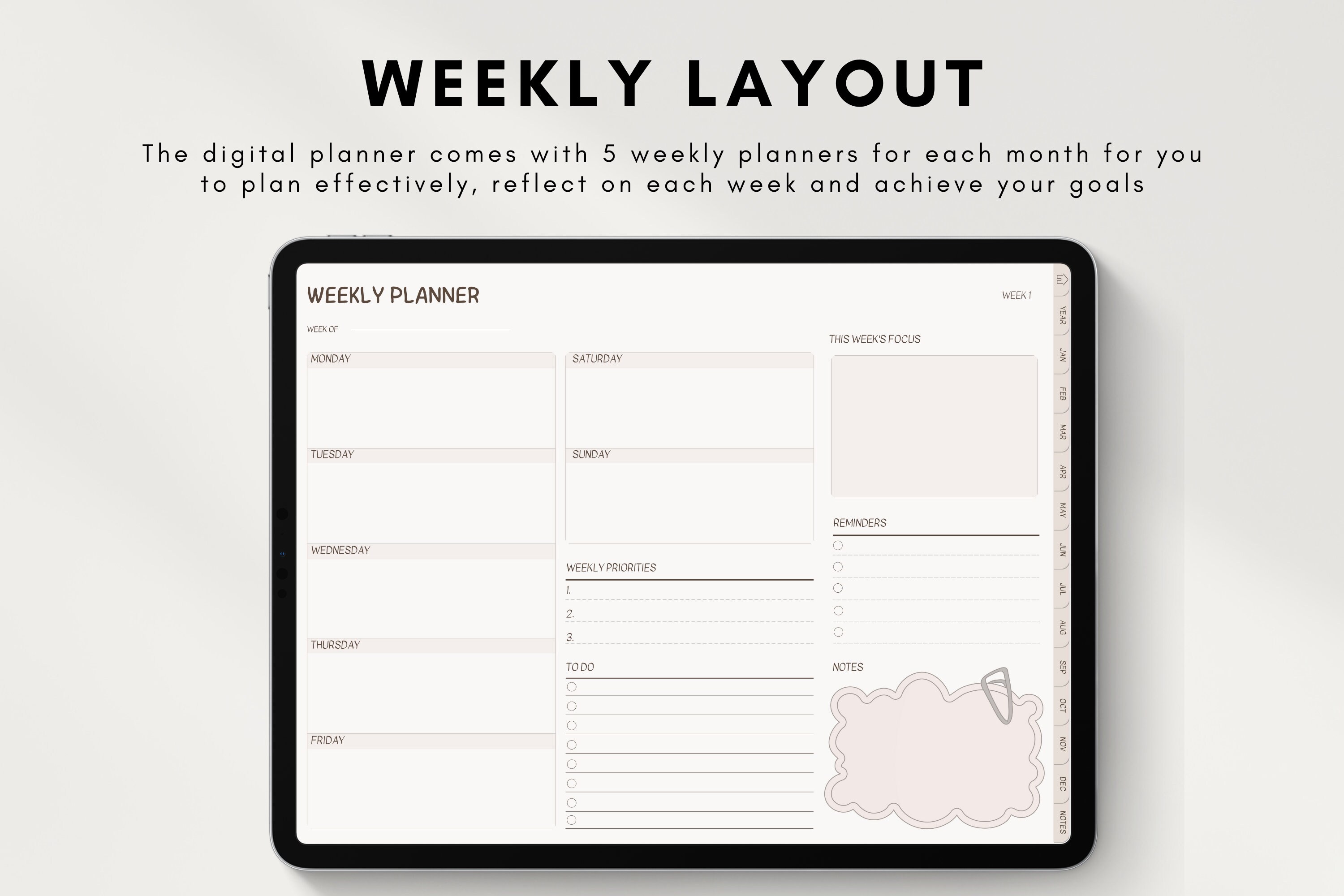 Muslim Planner Undated Goodnotes Planner iPad Android Planner Daily ...