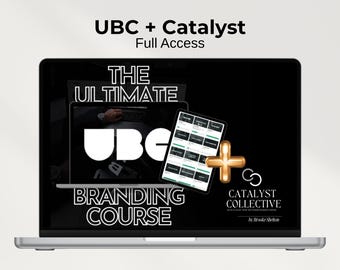 Digital-Marketing-Kurspaket | UBC-Kurs (Ultimativer Branding-Kurs) + Catalyst Collective | UBC-Komplettkurs | Voller Zugriff