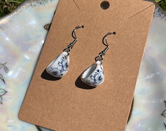 Teacup Charm Dangle Earrings