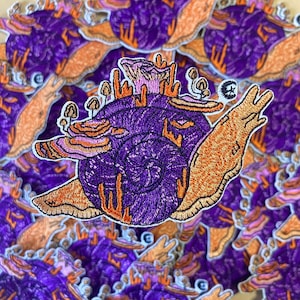 Snail Iron on Patch - Embroidered Patch
