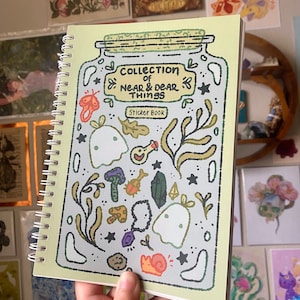 Reusable Sticker Book: A5 Size, 50 Pages Storage (Empty)