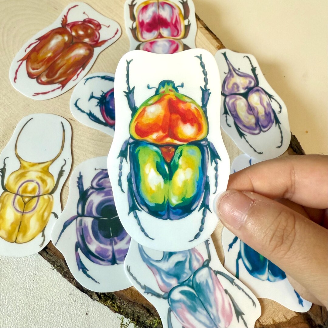 Lgbt Insect Pride Beetle Stickers - Bug Art - LGBTQ Art - Etsy