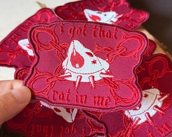 I Got that Rat in Me Iron on Patch - Embroidered Patch
