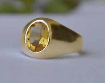 Genuine Oval Cut Yellow Citrine Ring, 925 Sterling Silver, Yellow Gold filled, Rose Gold Fill Fine Ring Jewelry, Birthstone Ring Jewelry