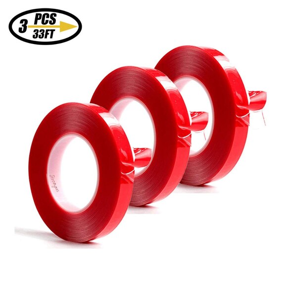 Double Sided Tapelong Adhesive Removable Clear Heavy Duty Etsy