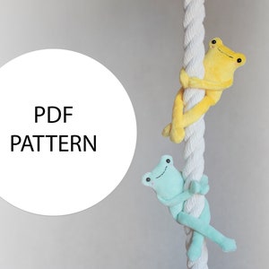 Cute frog Pdf pattern leggy frog sewing tutorial stuffed frog pattern easy pattern plushie pattern image 6