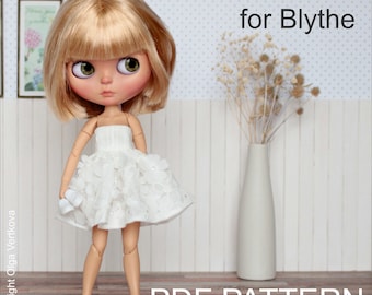 Patronen Balletjurk voor Neo Blythe, Licca pop, Azone S