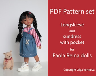 Patrones PDF Vestido de verano de manga larga y denim para Paola Reina