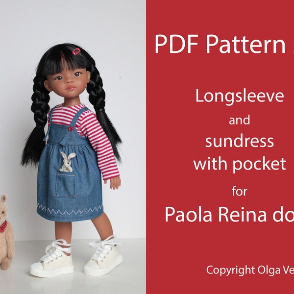 Patterns PDF Longsleeve and denim sundress for Paola Reina