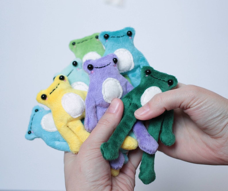 Mini frog Pdf pattern leggy frog sewing tutorial cute image 2