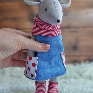 Dress with pockets pattern for stuffed animal toy 10, neck warmer, leg warmers pdf pattern and tutorial image 5