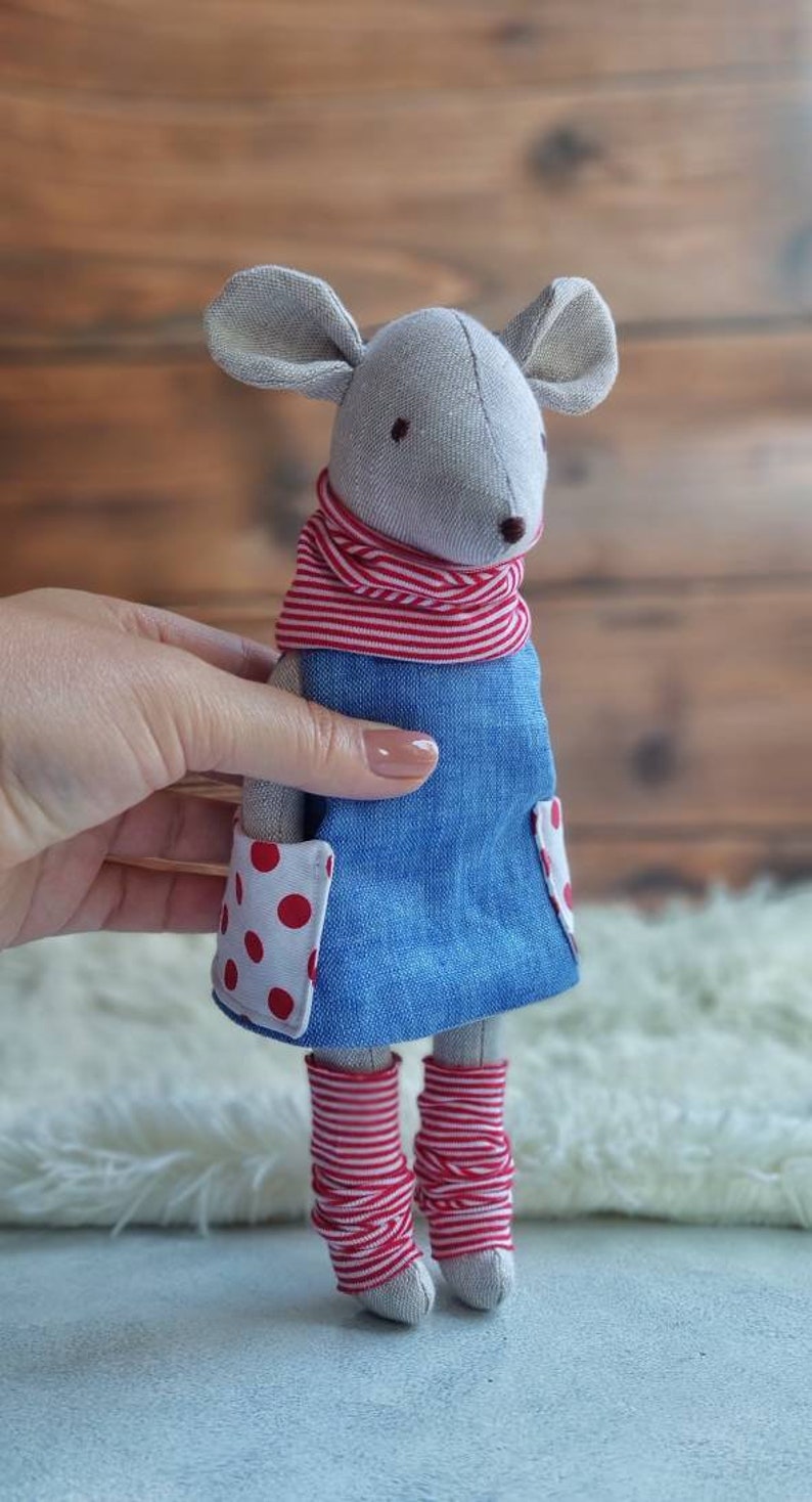 Dress with pockets pattern for stuffed animal toy 10, neck warmer, leg warmers pdf pattern and tutorial image 5