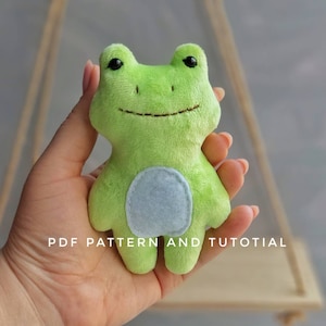 5&quot; Plush Frog Sewing Pattern: Easy DIY Plushie (PDF Pattern)