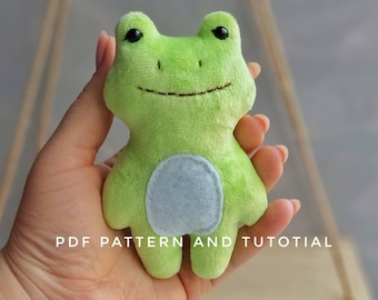 5" Plush Frog Sewing Pattern: Easy DIY Plushie (PDF Pattern)