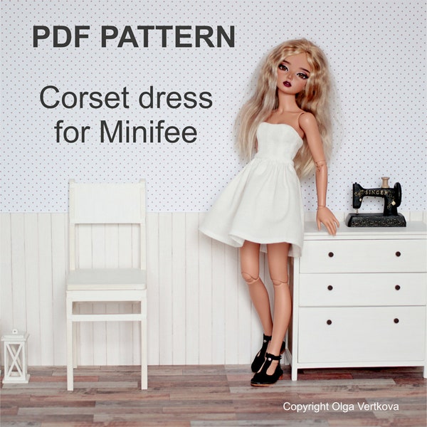 Patrons PDF Robe corset pour la ligne Minifee Active