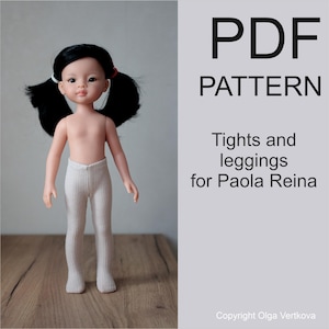 Patterns PDF Tights and leggings for Paola Reina Berjuan doll