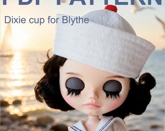 Patterns PDF Dixie cup for Neo Blythe, TBL, 10,5-11 inch head
