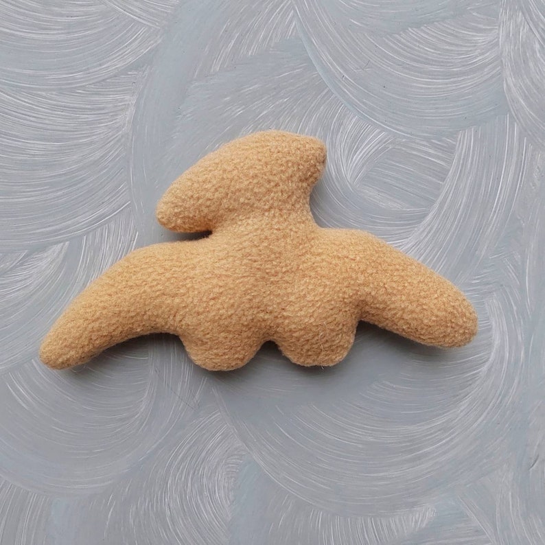 Dino Chicken Nugget Pdf Pattern Sewing Tutorial Cute Stuffed Etsy