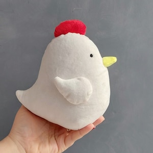 Stuffed Chicken Sewing Pattern: Easy Easter Home Decor (PDF Pattern)