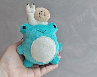 Plush Frog and Snail Sewing Pattern: Easy Stuffed Animal Tutorial (PDF Pattern)
