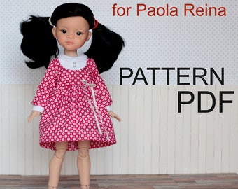 Patterns PDF Vintage style dress "Little girl" for Paola Reina and video tutorial