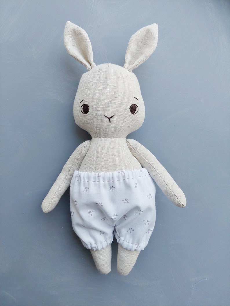 Cute stuffed bunny pattern with clothes pdf pattern and tutorial, rabbit pattern, easter bunny, stuffed animal pattern, easy pattern image 10