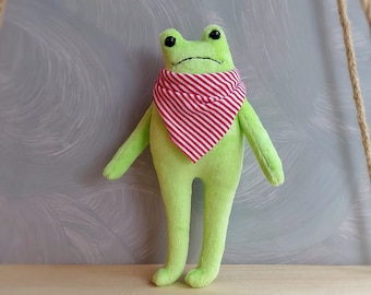 Pdf pattern leggy frog sewing tutorial cute stuffed frog pattern easy pattern