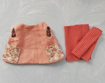 Stuffed Animal Clothes Pattern: Dress, Neck Warmer & Leg Warmers (PDF Pattern)