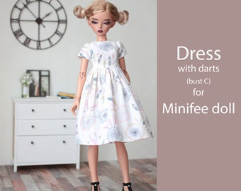 Patterns PDF Dress with darts (bust C) for Minifee Active line body