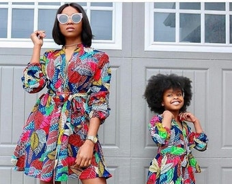 Mum and daughter ankara style best sale