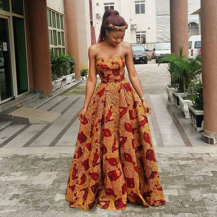 Teenage African Ankara prom dress Party dress African Ankara Fashion African prom dress
