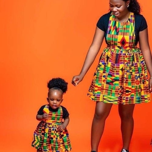 Mother and Daughter African Kente Dress/african Ankara - Etsy