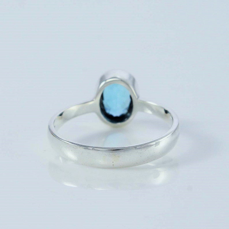 Unique Gift Ring Gift For Her Handmade Ring, Stunning Sterling Silver LONDON BLUE TOPAZ Ring Silver Ring Gemstone Ring Designer Ring