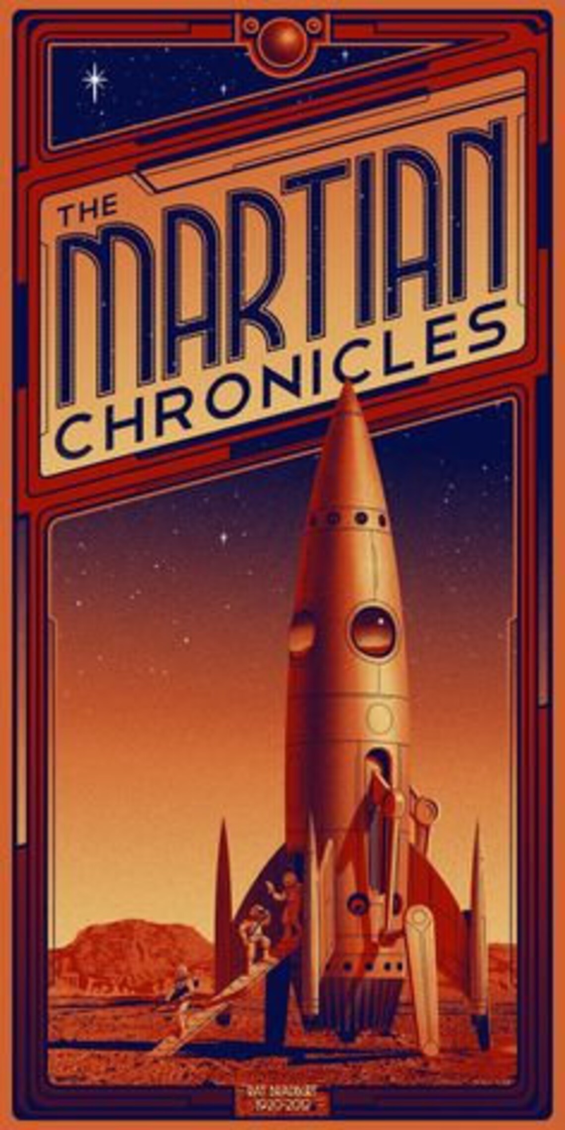 Martian chronicles poster bradbury poster Etsy