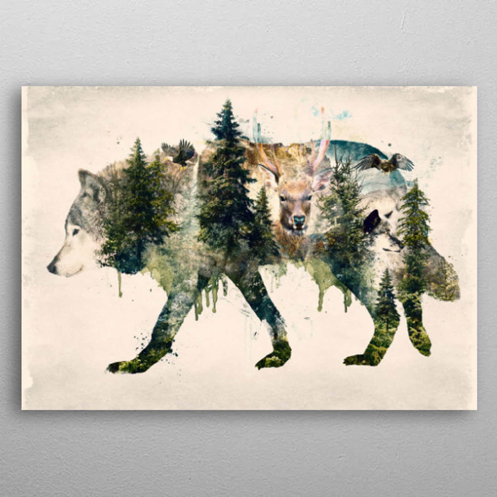 The Wolf poster Etsy