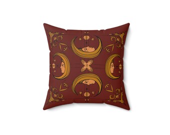 Stellar pattern pillow, Faux Suede Square Pillow, homedecor, homedesign