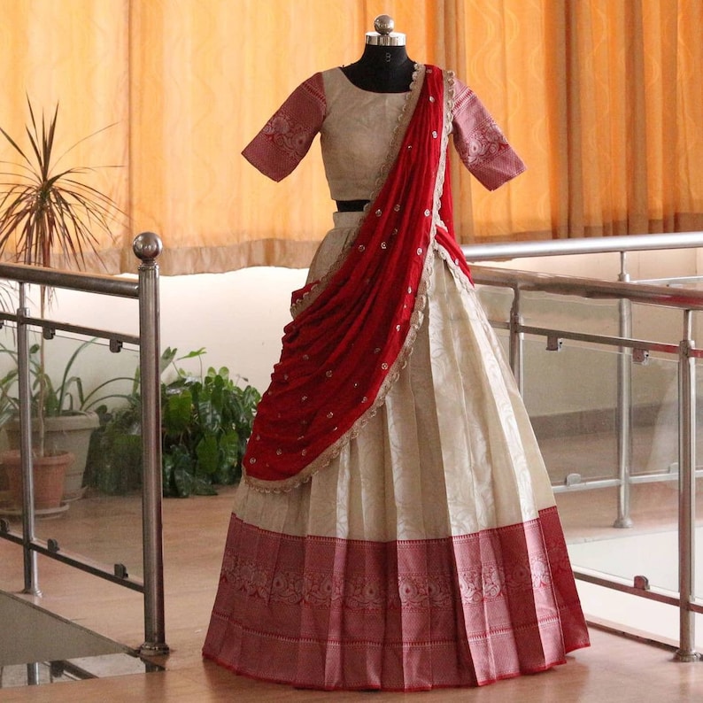 New banarasi silk lehenga choli indian traditional navratri special women choli
