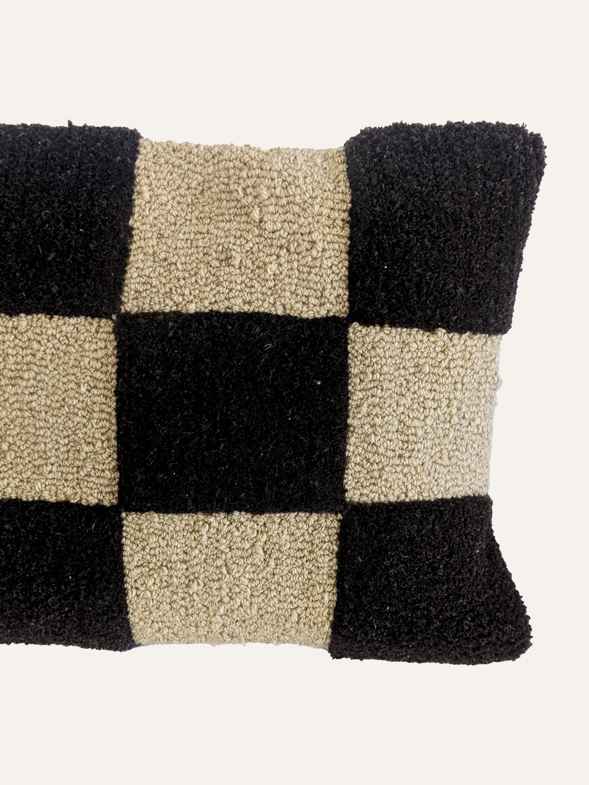 Checkered Pillow Cover Textured Pillow Case Modern Lumbar Etsy