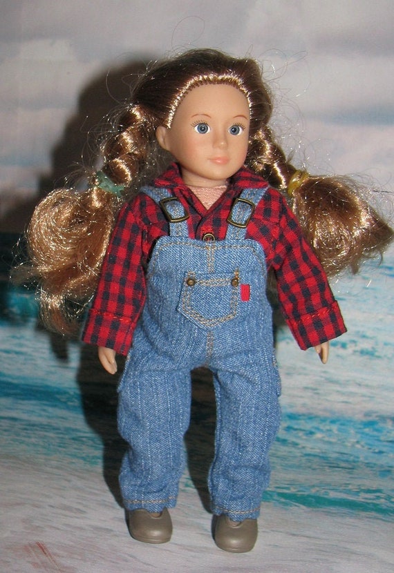 Denim overalls for Lori and American girl mini doll 65 Etsy