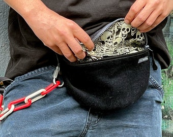 Hip-Bag Cord *Frame* with or without carabiner for keys * Belt bag Crossbody-Bag Waistbag Bum-Bag Sling-Bag * Handmade Berlin