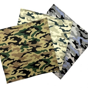 Organic Fabric Handkerchiefs Camouflage * Handmade Berlin
